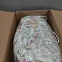 Sanracie Oversized King Bedspread(128"x120"),100% Cotton Floral Quilt Set Extra Wide 3Pcs Lightweight Summer Yellow Wild Flower Botanical Printed Pattern Bedding Coverlet California King Size, Oversized King Plus
