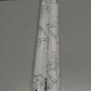 2 x Peel and Stick Wallpaper Black and White Contact Paper Floral Bird Wallpaper Boho Removable Wallpaper Decorative Self Adhesive Wallpaper Contact Paper for Cabinets Wall Paper 17.3" x 118"