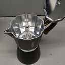 Mongdio Stovetop Espresso Maker Moka Pot, Cuban Coffee Maker Stove top coffee maker Moka Italian Espresso Greca Coffee Maker Brewer Percolator, 12 Espresso Cups, 20 oz - Black