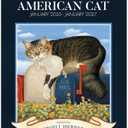 Lang American Cat Monthly 2026 Pocket Planner  13-Month Planner (Jan 2026-Jan 2027) with Monthly Engagement Layout & Lowell Herrero Cat Artwork, 8.5"  12"
