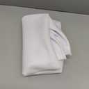 VidaFete 1 Pack 90inch Round Tablecloth Polyester Table Cloth, Stain Resistant and Wrinkle Polyester Dining Table Cover for Kitchen Dinning Party Wedding Rectangular Tabletop Buffet Decoration(White)