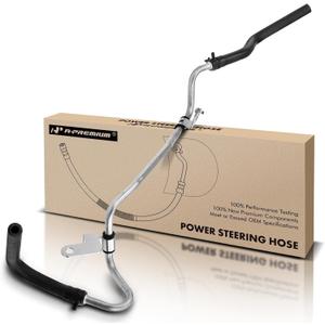 A-Premium Power Steering Return Hose Line Assembly Compatible with Toyota 4Runner & Lexus GX470, 2003 2004 2005 2006 2007 2008 2009, 4.7L, Gear To Cooler