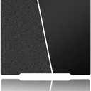 Henaiser 254x241mm Black Build Plate for Prusa I3 MK3/MK3S/MK3S+/MK2.5S, Double Sided Textured PEI+Smooth PEI Flexible Spring Steel Platform Heated Printing Bed for Prusa I3 MK3/MK3S/MK3S+ 3D Printer