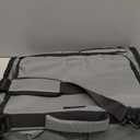 Large Pet Carrier with Wheels, Foldable Rolling Dog Carrier with Big Pocket, Cat Rolling Bag 21"x13"x13" for 2 Cats &Dogs, for Travel, Outdoor, Vet Visits, Camping, Indoor. Gray. (Not for Airline)