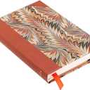 Rubedo (Cockerell Marbled Paper) Mini 12-Month Verso Hardback Day Planner 2025 (Elastic Band Closure)