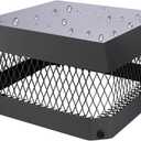 13" x 13" Chimney Caps Fireplace Chimney Cover for Outside Flue Tile Clay, Chimney Flue Cover Chimney Vent Cap with Screen Hood Plate,Galvanized Steel Chimney Rain Cap Roof Rain Guard Top Protector