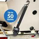 Retractable Transom Boat Tie Down Straps Boat Trailer Tie Down Strap 2x43-Inch, 2500lbs Break Strength with Quick Release Lock (Plastic)