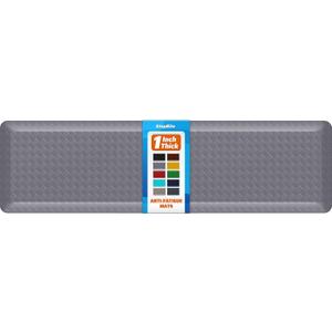 1" Thick Kitchen Mats for Floor, Water Resistant Floor Rug,Grey/72" x 20"