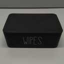 Moorfowl Baby Wipes Dispenser Bathroom Decor,7.28" L * 4.80" W * 2.75" H, Refillable Flushable Wipes Container Holder Baby Registry Essential