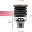 Single Dose Hopper Compatible with Eureka Mignon Espresso Coffee Grinder Silicone Bellow for Blow Out Residual Coffee Grounds (Heighten Hopper)