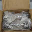 PAPABABE HEX Dumbbell Set 2.5-125lb, Rubber Encased Home Gym Dumbbells, Exercise & Fitness Weights Dumbbells for Women & Men, Hand Weight for Strength Training