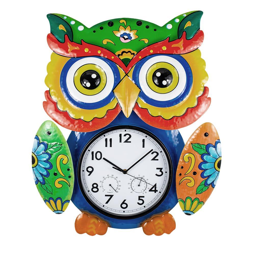 Large Outdoor Clock with Thermometer & Humidity