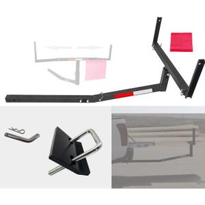 koxuyim Trailer hitches for Truck (2-in-1 Design Work with Pick Up Truck & SUV for Ladder, Rack, Canoe, Kayak, Long Pipes and Lumber) 70231 with Hitch Tightener Anti Rattle Stabilizer