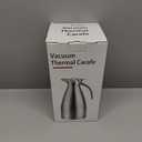 Sumerflos 68 Oz Stainless Steel Coffee Thermal Carafe/Double Walled Vacuum Thermos Insulated / 12 Hour Heat Retention / 2 Liters (Silver)