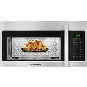 ThermoMate 30" Over-the-Range Convection Microwave Oven Combo, 2-in-1 Over the Stove Microwave & Oven, 1.5 Cu.Ft, One-Touch Cook, 300 CFM Exhaust Vent & LED Light for Kitchen & RV