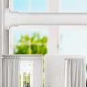 ALLZONE Shower Curtain Rod Tension No Drill, 42-83 Inches, Heavy Duty Tension Curtain Rod, Rustproof Shower Rods for Bathroom, Adjustable Spring Tension Rods for Windows, White