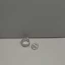 54mm Dosing Funnel Espresso Puck Screen Set KNODOS Grinder Trigger Portafilter Funnel and Filter Compatible with Breville 54mm Portafilters (Silver)