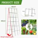 48" Hx 18" L Cucumber Trellis for Garden A Frame Plant Support for Raised Bed, Outdoor Indoor Plant Garden Trellis for Climbing Plants (3 Packs)