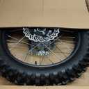 18" Rear Wheel Rim Tire Assembly For Dirt Trail Bike Apollo 250cc DB-36 110/90-18 Includes Brake Rotor and 530 18T Sprocket (DOES NOT FIT HAWK250 or RAVEN250)