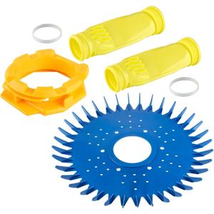 BlueStars Pool Cleaner W70329 Finned Disc & W69698 Diaphragm & W70327 Foot Pad Kit Replacement - Compatible with Zodiac Baracuda G2,G3 or G4, Ranger 1500 Models, etc