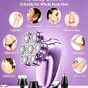 Electric Razors for Women, 7D Magnetic Heads Full Body Shaver, 5-in-1 Waterproof Wet Dry Hair Remover with LED Display, Bikini Trimmers for Underarms, Face, Legs, Lips, Arms