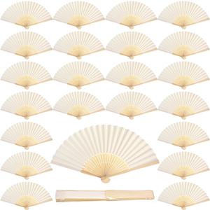 Qunclay 60 Pcs White Paper Hand Fan Bamboo Folding Handheld Wedding Fans for Bridal Dancing Party Favors Church Home Office Decoration Gift DIY Supplies Stage Props in OPP Individual Package Qunclay 60 Pcs White Paper Hand Fan Bamboo Folding Handheld Wedding Fans for Bridal Dancing Party Favors Church Home Office Decoration Gift DIY Supplies Stage Props in OPP Individual Package
