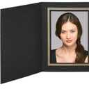 MALELO AND COMPANY Black/Gold Cardboard Photo Folder Frame 4X6 - Pack of 50