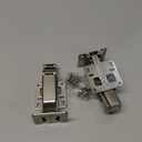 Furniware 1 Pair 170 Degree Frameless Soft Close Cabinet Hinges, Heavy Duty Hidden Hydraulic Lazy Susan Hinges Concealed for Corner Cabinet, Crawlspace Trap Door, Wardrobe(No Cup Grooving)