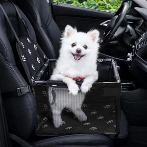 Dog Car Seats for Small and Medium Dogs,Portable Puppy/Pet Car Booster Seat with Clip-On Leash and Mesh Window for Pet Up to 20 lbs