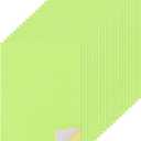 MECCANIXITY 50 Sheets Printable Sticker Paper, 8"x12" A4 Self Adhesive Sticker Backing Paper 250gsm for Craft Scrapbooking Inkjet Printer, Light Green