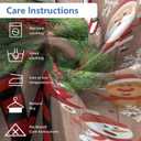 BEMIGO Christmas French Door Curtains for Windows, Tree Santa Claus Decorations Front Door Window Curtains for Glass, Red Brown Privacy Tie Up Blinds Thermal Insulated Shades 26 x 70 inch