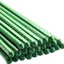 Garden Plant Stakes 48 Inch 4Ft Steel Plant Stick Support, 25 Pack Tomato Stakes for Growing Climbing Plants, Potted Plants, Tomatoes, Trees, Cucumber, Beans, Fences Poles