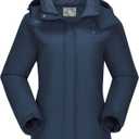 CAMEL CROWN Women's Ski Jacket Thicken Winter Snow Coat Warm Fleece Mountain Waterproof Female Jacket Hooded Windbreaker Blue S