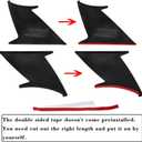 2PCS Spoiler Wing Stabilizer Compatible with Subaru WRX STi Sedan 2015-2019 Spoiler Wing Stiffi Support Rally