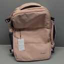 Taygeer Travel Backpack for Women, Carry On Backpack with USB Charging Port & Shoe Pouch, TSA 15.6inch Laptop Mochila Flight Approved, Nurse Bag Casual Daypack for Weekender Business Hiking, Pink