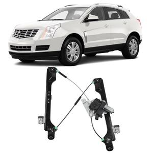 4 x Dasbecan Power Window Regulator with Motor Front Left Driver Side Compatible with Cadillac SRX 2010-2016 Saab 9-4X 2011 with Anti-Pinch Replaces#751-966 (7PINS)