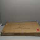 Overbed Bedside Table with Wheels, Adjustable Hospital Over Bed Table, Rolling Laptop Table, Medical Bed Side Table (Wood Color)