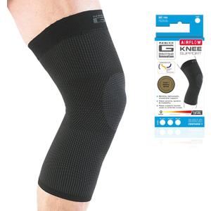 Neo-G Knee Sleeve for Daily wearing, Sports - Good for Sprains, Strains, Weak Muscles - Knee Sleeves for Men Women - Airflow (MEDIUM: 34 - 38 CM, Black)