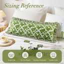 14x36 Inch Cotton Block Print Ruffle Sham Cover,Handmade Boho Floral Block Print Pillowcase,Ruffle Trim,Soft Decorative Cushion Case for Bedroom,Farmhouse&Cottagecore Bedding