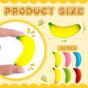 Civaner 30 Pcs Banana Stress Toys Banana Stretchy Toys Stress Relief Balls Back to School Classroom Student Gifts Tiny Party PU Squeeze Balls for Valentine Easter Stocking Stuffers(Multicolor)