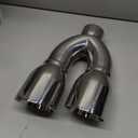 Mishimoto Dual-Y Exhaust Tips, 2.5" Inlet, 3.5" Outlet