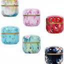 HAN SHENG 6 Pcs Airtight Tea Storage Tins 10 OZ, Vintage Style Food Containers for Loose Leaf Tea & Herbs, Coffee Beans, Spices, Sugar - Floral Embossed Design (Large-2)