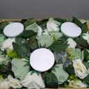 12 Pcs Artificial Rose Flower Balls for Centerpieces, Silk Roses Kissing Balls Romantic Faux Floral Arrangements for Engagement Wedding Home Decor (Forest Green)