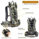 MOXULE Pro 2400 Camo Frame Backpack - Meat Hauler Pack with Rain Cover, 40L