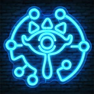 Sheikah Eye Neon Sign from LOZ Dimmable LoZ Neon Sign for Room Wall Decor Gamer Gifts Gaming Neon Sign Led Neon Light for LOZ Fans (Sheikah Eye)