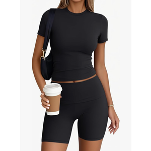 Trendy Queen Womens 2 Piece Workout Sets Short Matching Lounge Sets Summer Clothes Going Out Gym Outfits,S