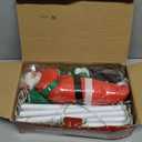 338 LED Christmas Lights Indoor Outdoor Decorations 10FT Christmas Decorative Ladder Lights with Santa Claus, 8 Modes Waterproof Xmas Tree Light for Garden Window Home Wall Decor, Warm White