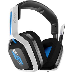 ASTRO Gaming A20 Wireless Headset Gen 2 for PlayStation 5/4, PC & Mac - White/Blue, Wireless Gaming Headset with Microphone