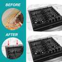 15.7" - 30" Stove Gap Filler,Slide-in Range Rear Filler Kit-Stainless Steel Backsplash for Stove,Range Gap Filler,Stove Trim Kit with Most Brands Between Stove and Backsplash,Oven Gap Filler (Silver)