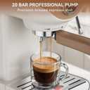 XIXUBX Espresso Machine, 20 Bar Pump Temperature Control, Compact Espresso Maker with Steam Milk Frother, Professional Coffee Makers for Home, Cappuccino Latte Machine, Gifts for Coffee Lover